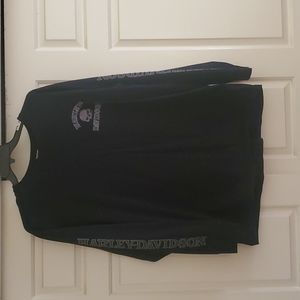 Men's XXL Harley Davidson Black Long Sleeve Shirt